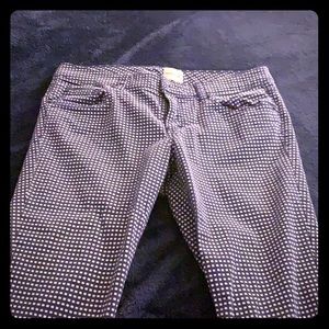 Blue checkered slacks